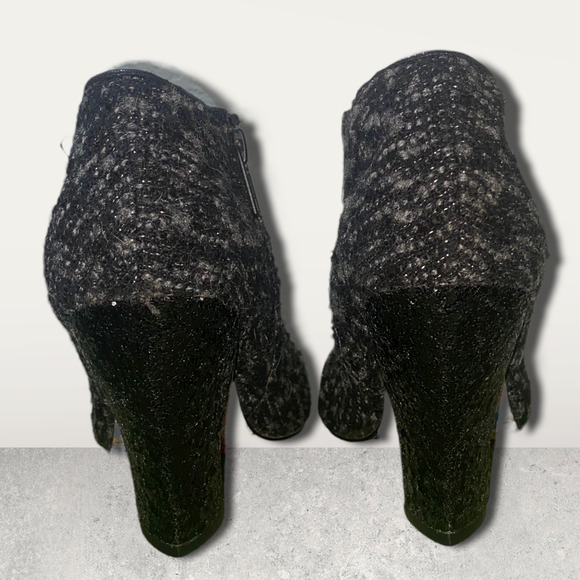 Mutiny by Irregular Choice Black Tweed and Sequence Pump Bootie - Picture 10 of 11